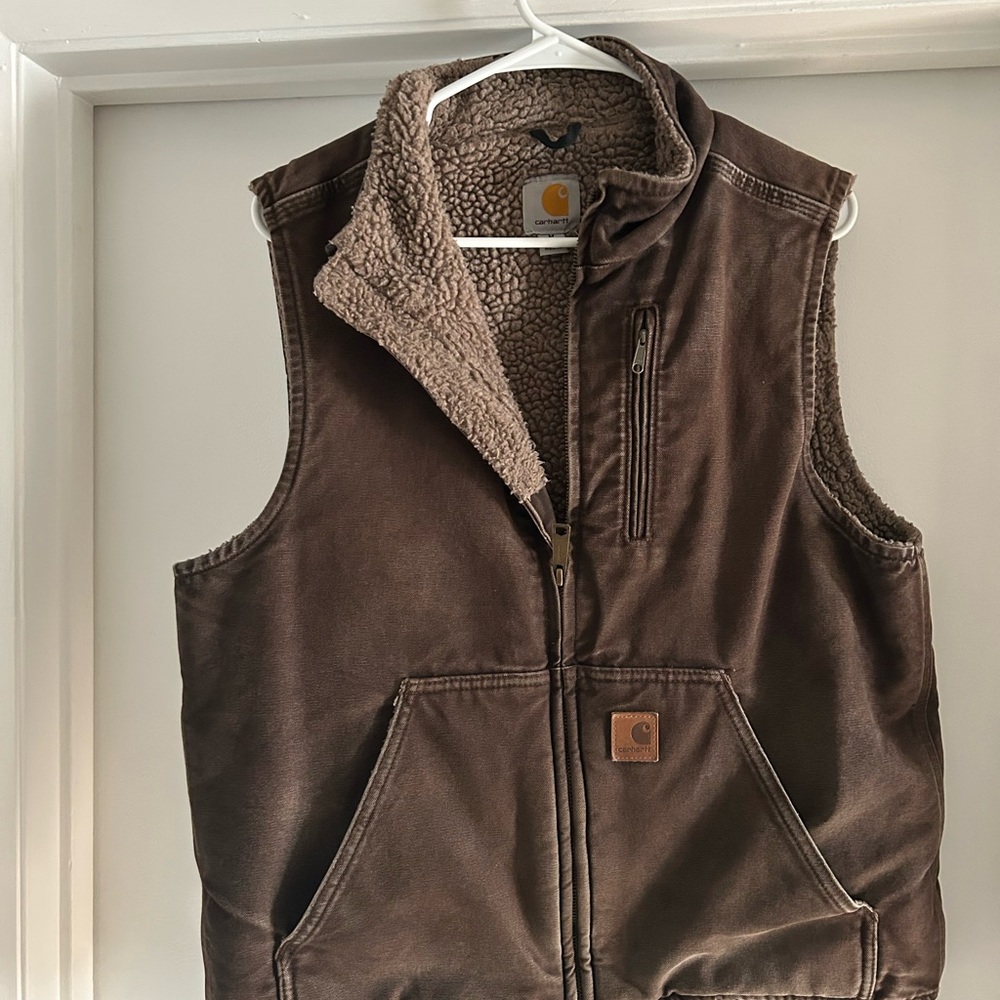 Carhartt Tan Sherpa-Lined Vest